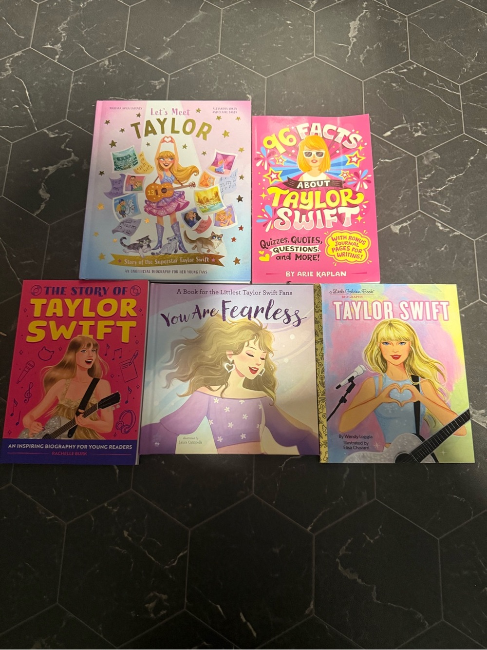 Taylor Swift Kids Book Collection — Pink, Purple, Yellow Covers